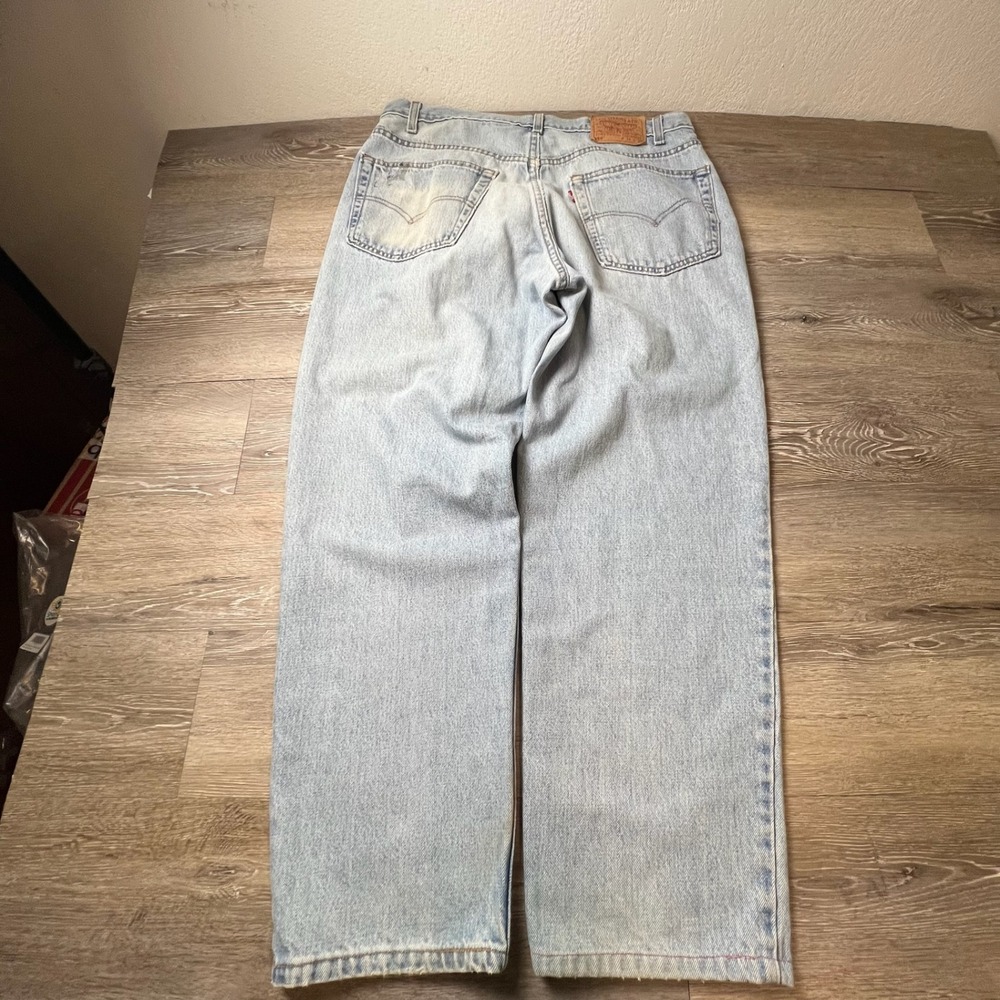 Levi's 550 Jeans Mens 38x30 Light Wash Relaxed Fit Vintage 90s Made in‎ USA 4834